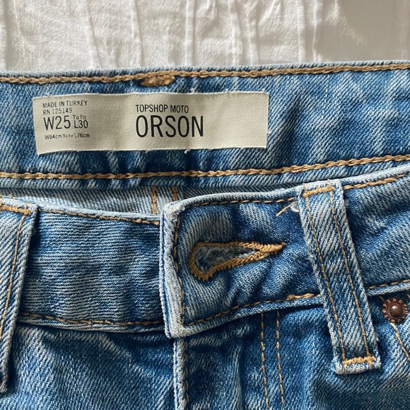 Topshop Moto orson jeans size 25w 30l - Picture 1 of 3